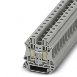 Feed-through terminal block, 1000 V, 57 A, screw connection, No. of connections: 2, cross section: 0.5 mm2 - 16 mm2, gray