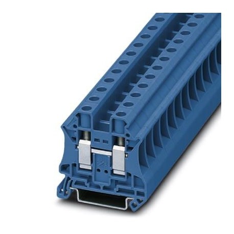 Feed-through terminal block, 1000 V, 57 A, screw connection, No. of connections: 2, cross section: 0.5 mm2 - 16 mm2, blue