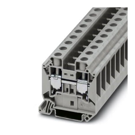 Feed-through terminal block, 1000 V, 76 A, screw connection, No. of connections: 2, cross section: 1.5 mm2 - 25 mm2, gray