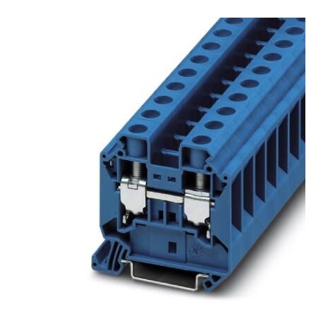 Feed-through terminal block, 1000 V, 76 A, screw connection, No. of connections: 2, cross section: 1.5 mm2 - 25 mm2, blue