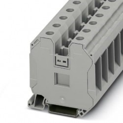 Feed-through terminal block, 1000 V, 125 A, screw connection, No. of connections: 2, cross section: 1.5 mm2 - 50 mm2, gray