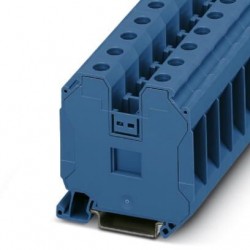 Feed-through terminal block, 1000 V, 125 A, screw connection, No. of connections: 2, cross section: 1.5 mm2 - 50 mm2, blue