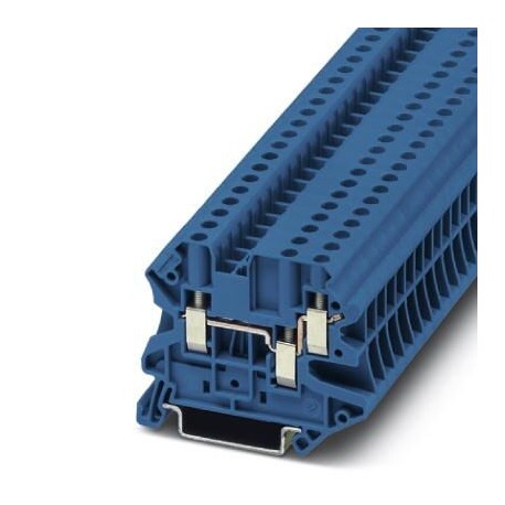Feed-through terminal block, 500 V, 32 A, screw connection, No. of connections: 3, cross section: 0.14 mm2 - 6 mm2, blue