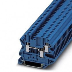 Feed-through terminal block, 500 V, 24 A, screw connection, No. of connections: 3, cross section: 0.14 mm2 - 4 mm2, blue
