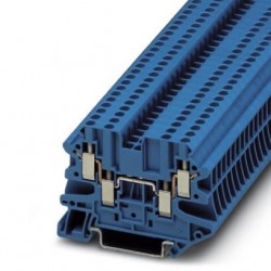 Feed-through terminal block, 500 V, 24 A, screw connection, No. of connections: 4, cross section: 0.14 mm2 - 4 mm2, blue