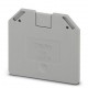 End cover, l: 52.8 mm, w: 2.2 mm, h: 47.3 mm, gray