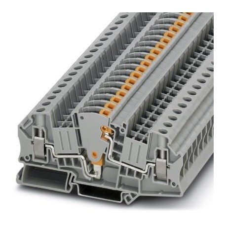 Test disconnect terminal block,  500 V, nominal current: 30 A, screw connection, cross section: 0.2 mm2 - 10 mm2, gray
