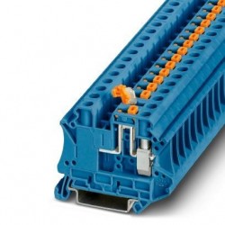 Knife disconnect terminal block,  500 V, nominal current: 20 A, screw connection, cross section: 0.2 mm2 - 10 mm2, blue