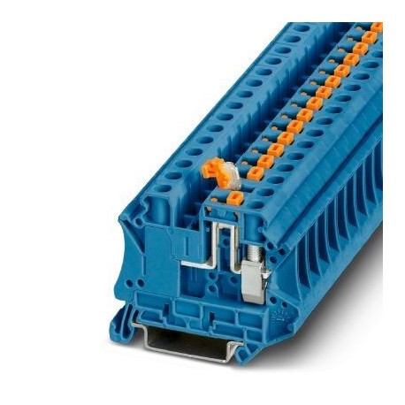Knife disconnect terminal block,  500 V, nominal current: 20 A, screw connection, cross section: 0.2 mm2 - 10 mm2, blue
