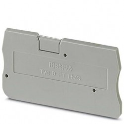 End cover, l: 45 mm, w: 2.2 mm, h: 24.3 mm, gray