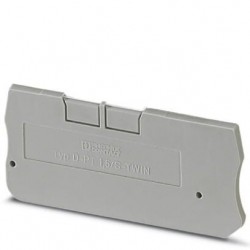 End cover, l: 54 mm, w: 2.2 mm, h: 24.3 mm, gray