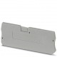 End cover, l: 63.2 mm, w: 2.2 mm, h: 24.3 mm, gray