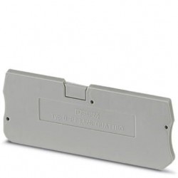 End cover, l: 63.2 mm, w: 2.2 mm, h: 24.3 mm, gray