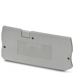 End cover, l: 66.5 mm, w: 2.2 mm, h: 29 mm, gray