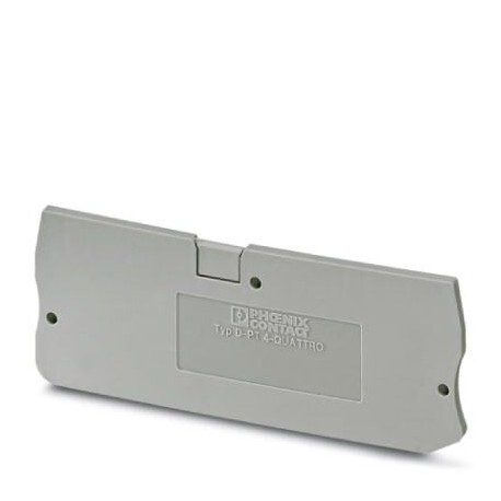 End cover, l: 77 mm, w: 2.2 mm, h: 29 mm, gray