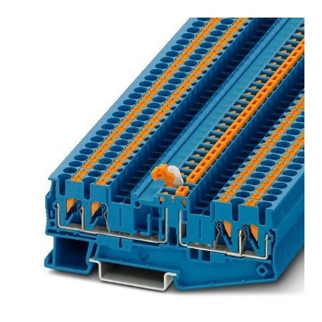 Rastavna redna stezaljka PT 2,5-QUATTRO-MTB BU, 400 V, 16 A, push-in priključak, presjek: 0.14 mm2 - 4 mm2, plava