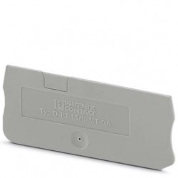 End cover, l: 58.7 mm, w: 0.8 mm, h: 24.3 mm, gray