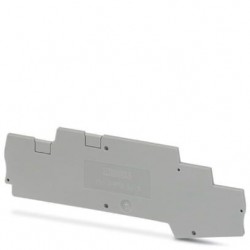 End cover, l: 118.7 mm, w: 2.2 mm, h: 40.6 mm, gray