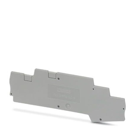 End cover, l: 118.7 mm, w: 2.2 mm, h: 40.6 mm, gray