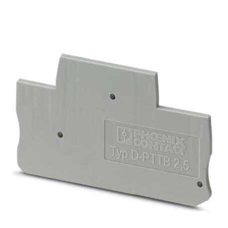 End cover, l: 68 mm, w: 2.2 mm, h: 39.6 mm, gray