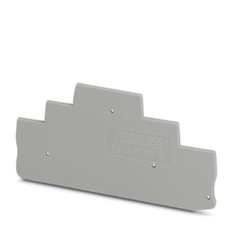 End cover, l: 102.2 mm, w: 2.2 mm, h: 50.2 mm, gray