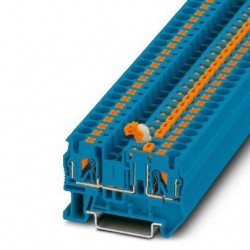 Rastavna redna stezaljka PT 4-MT BU, 500 V, 20 A, push-in priključak, presjek: 0.2 mm2 - 6 mm2, plava