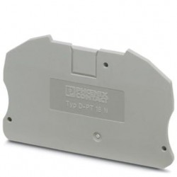 End cover, l: 75.4 mm, w: 2.2 mm, h: 45.6 mm, gray