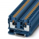 Feed-through terminal block, 1000 V, 57 A, push-in connection, No. of connections: 2, cross section: 0.5 mm2 - 16 mm2, blue