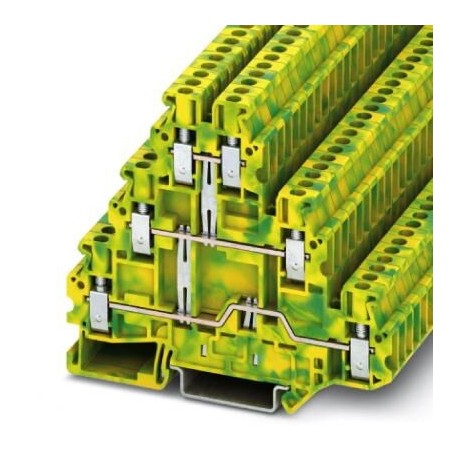 Ground modular terminal block, screw connection, cross section: 0.14 mm2 - 4 mm2, green-yellow