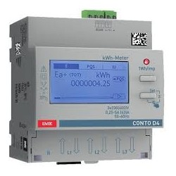 Energy meter Conto D4-Pd, active (cl.1) and reactive (cl.2), connection: direct, network: three-phase 4-wires unbalanced, dimen