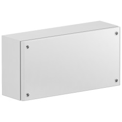 Metal industrial box plain door H200xW400xD120 IP66 IK10 RAL 7035