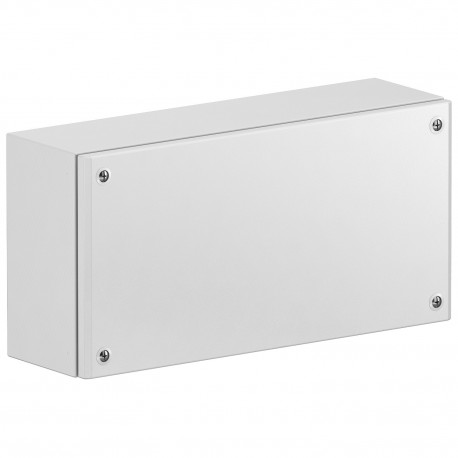 Metal industrial box plain door H200xW500xD120 IP66 IK10 RAL 7035