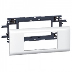 Mosaic support for DLP cable trunks, cover depth 65 mm - 4 modules
