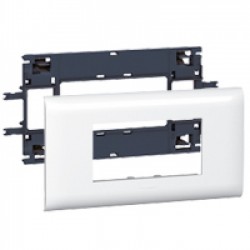 Mosaic support for DLP cable trunks, cover depth 85 mm - 4 modules