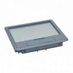 Plastic lid and trim for standard version floor boxes 12/18 modules