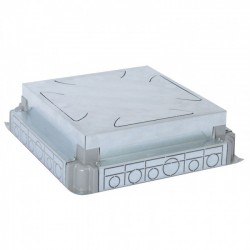 Auto-adjusting backbox for standard or flush version floor boxes - for concrete floor - 16..24 modules