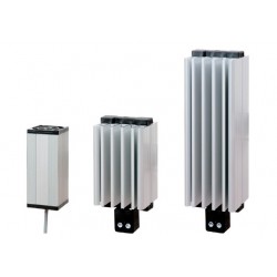 Fan heater 100W, 110-250 VAC DC, IP20, conformity: CE – UL, 2 screw terminals