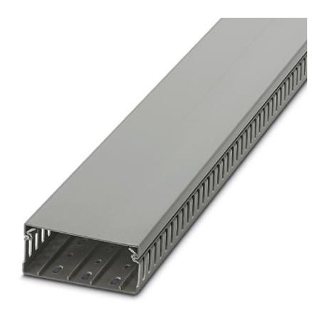 Kanal za ožičenje perforirani, sivi, plastični, š×v×d: 80×100×2000 mm, s poklopcem, tip: CD 100X40