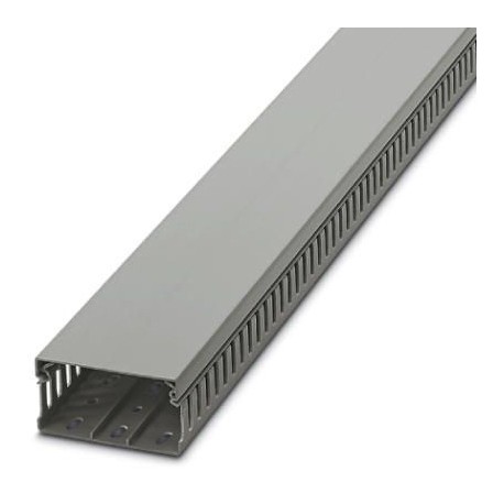 Kanal za ožičenje perforirani, sivi, plastični, š×v×d: 80×40×2000 mm, s poklopcem, tip: CD 80X40