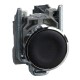 Black flush complete pushbutton diameter: 22, spring return 1NO unmarked