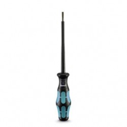 Screwdriver, slot-headed, VDE insulated, size: 0.5 x 3.0 x 100 mm, 2-component grip, with non-slip grip