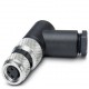 Connector, 3-position, Socket angled M8, Screw connection,  cable 3,5 mm ... 5 mm, SACC-M 8FR-3CON-M-SW