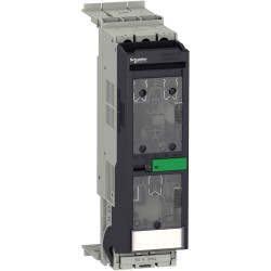Disconnector ISFT100N fixed front connected with hook-on 60mm busbar with downstream distribution