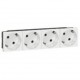 Multi-support multiple socket Mosaic - 4 x 2P+E automatic terminals - standard