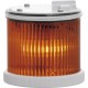 Light module in orange color TWS F MT, with traditional Ba15d lamp holder. Permanently light. 12..240 V AC/DC. IP65.