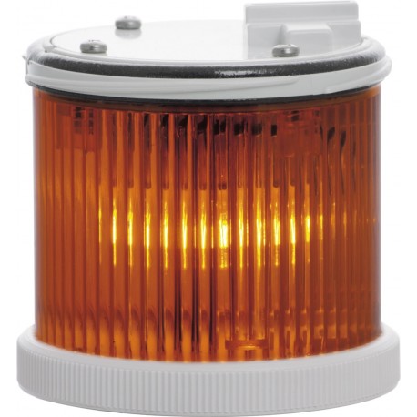 Light module in orange color TWS F MT, with traditional Ba15d lamp holder. Permanently light. 12..240 V AC/DC. IP65.