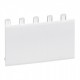 Blanking plate 5 modules, separable into modules or half modules, white