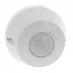 Motion detector, surface ceiling mounting ,360 degrees, IP21, 8 m range