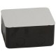 Pop-up type flush-mounting boxes, for workstation & meeting room table applications, black, 4 modules