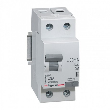 Residual current circuit breakeR ID K, RX3, 2P, 40A, 30 mA, AC type